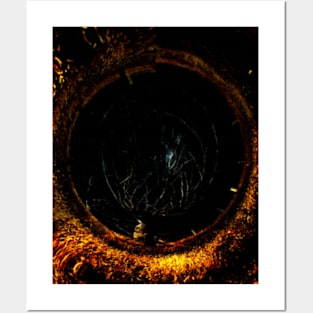 Digital collage, special processing. Spider in the hole. v2 Posters and Art